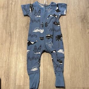 Blue Kids One Piece with Fun Prints